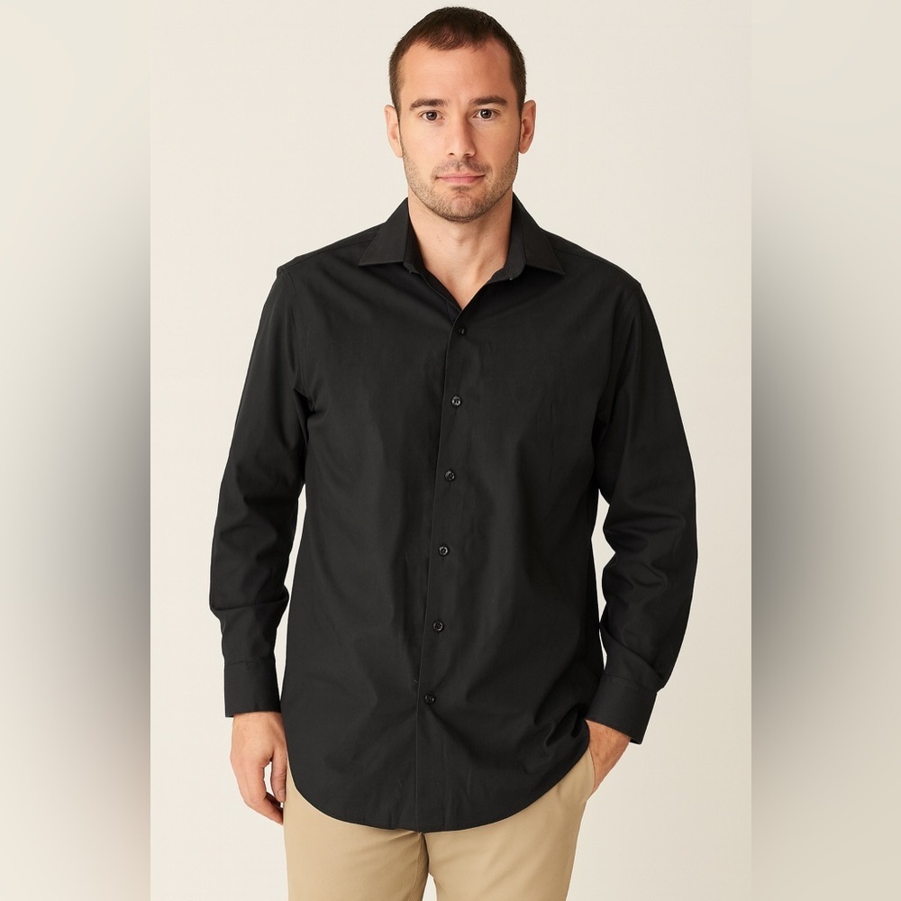 Van Heusen Classic Black Dress Shirt